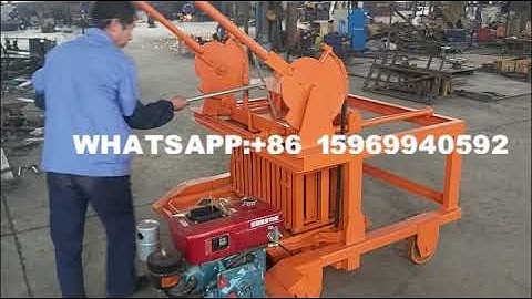 QCM4-30 DIESEL ENGINE HOLLOW BLOCK MACHINE