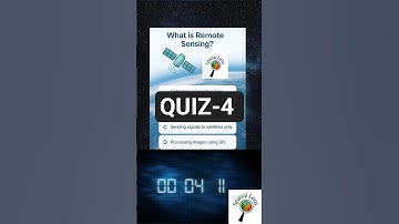 🛰️ QUIZ-4 | What is Remote Sensing? | Test Your Geospatial Knowledge! #gategeomatics #upsc #gis