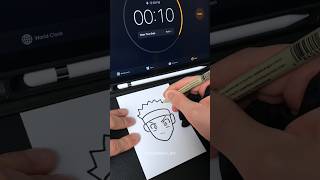 Drawing Naruto, But I Only Have 30 Seconds... Art Challenge! (#shorts)