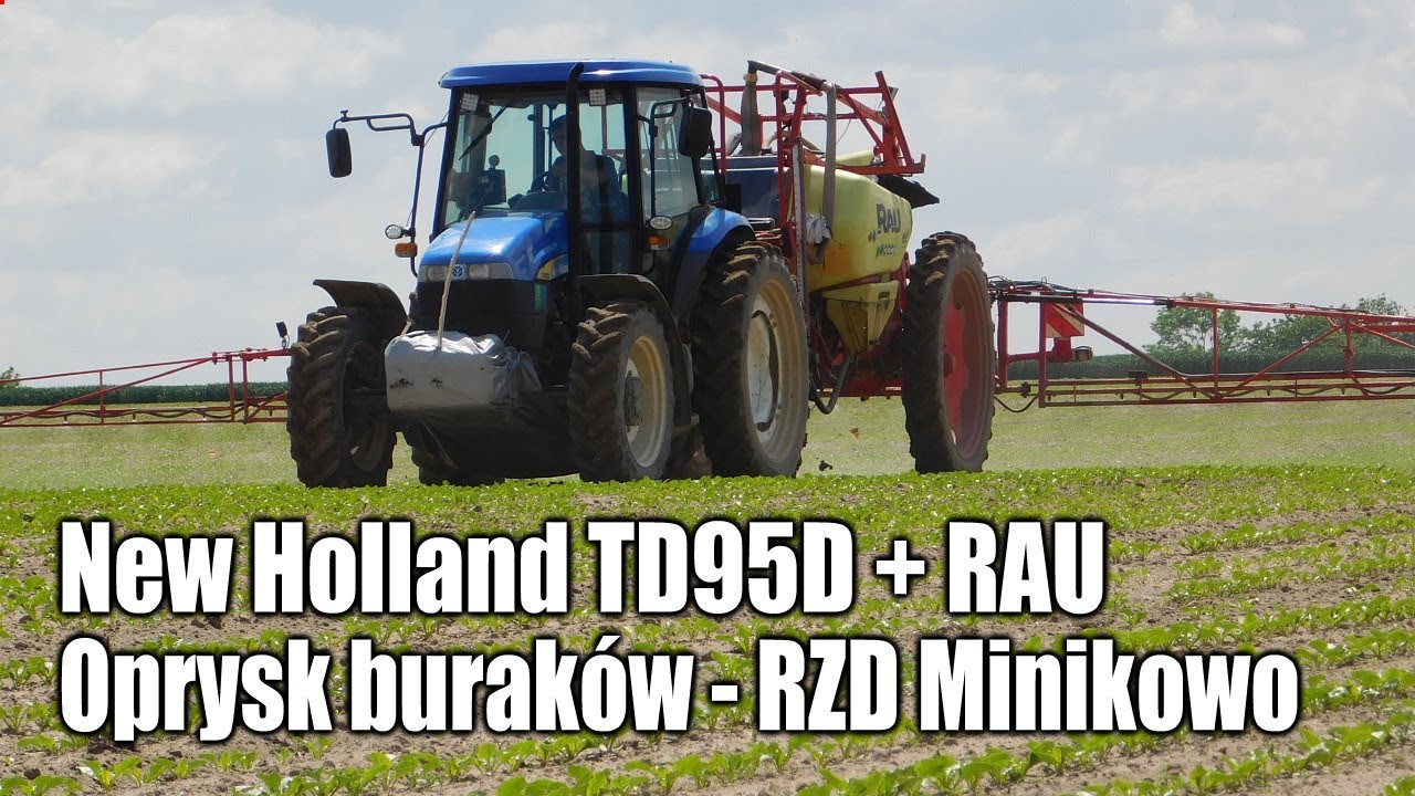 maxresdefault New Holland TD95D i opryskiwacz RAU   oprysk buraków w RZD Minikowo   VIDEO