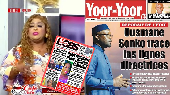 Revue des titres de ce jeudi 19 Juin 2025 avec Mamy Samb