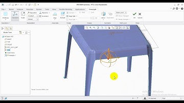 Tutorial for Freestyle modelling in Creo 3.0