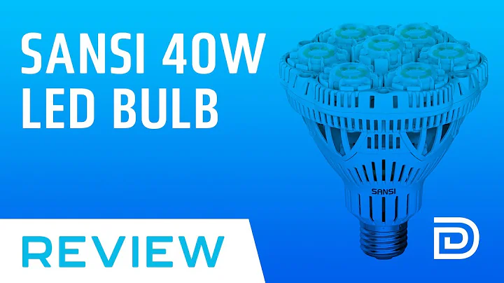 SANSI 40W LED Light Bulb Review | 300-350W Equivalent | 5000K Daylight