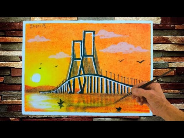 Cara Menggambar Pemandangan Jembatan Kecil Cutehowto Cara Menggambar Pemandangan Jembatan Kecil Cutehowto
