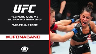 UFC St. Louis: Tabatha Ricci fala sobre vitória e planos para este ano
