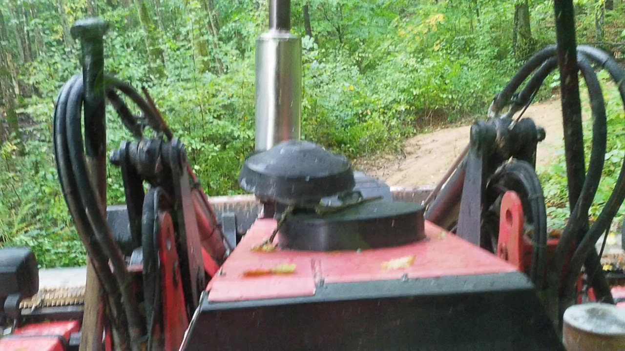 Huddig 1160D gör skogs stig med waldung kärra