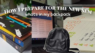 productive vlog : preparing for a new sem of uni, reset vlog, 2024 goals ft. what's in my backpack 🌱