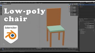 How to Model a 3D Low Poly Chair in Blender in 5 Minutes
