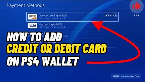 How to Add Credit Card / Debit Card details in PS4 Pro or PS4 Console Simple Method