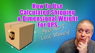 How To Use Calculated Shipping And UPS Dimensional Weight On eBay  Carolina Picker eBay Reseller