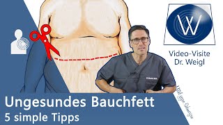 Bauchfett & Ihre Gesundheit: Warum das Viszeralfett so gefährlich ist & Wie Sie es reduzieren können