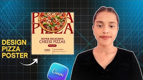 How to make a Pizza Poster Design in Canva For Beginners 💥
