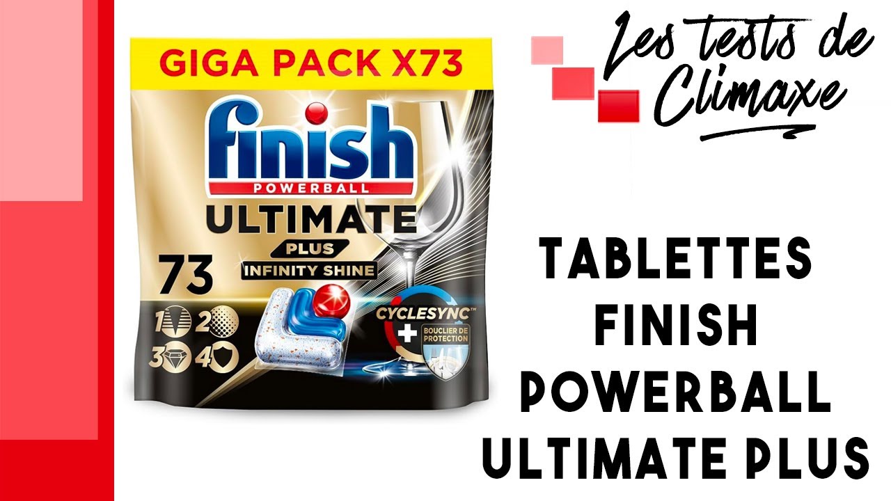 Test des tablettes pour lave-vaisselle Finish Powerball Ultimate Plus 