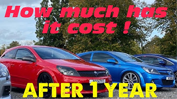 Astra vxr how much has it cost after 1 year of ownership