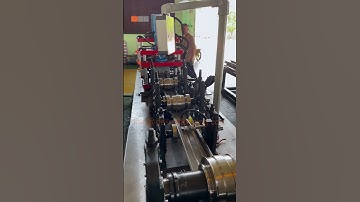 Shelf Guide Rail C Channel Roll Forming Machine #shelf #shelving #rollformingmachine #cchannel