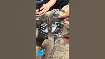 Mastering the field of making super fast rubber tree sap tapping tools #fyp #fypshort #blacksmithing