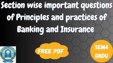 How to attempt Principles and Practices of Banking and Insurance  #gndupaper #exam #tipsandtricks