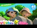 Canciones Infantiles | Cinco Ranitas | Dibujos Animados | Little Baby Bum en Español
