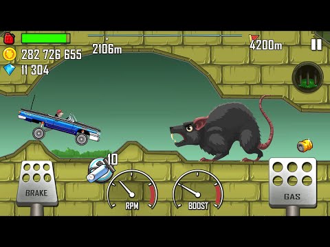 I FOUND a RAT in Hill Climb Racing | Suburbs Walkthrough GamePlay