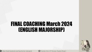 FINAL COACHING- ENGLISH March 2024 (Part 2)