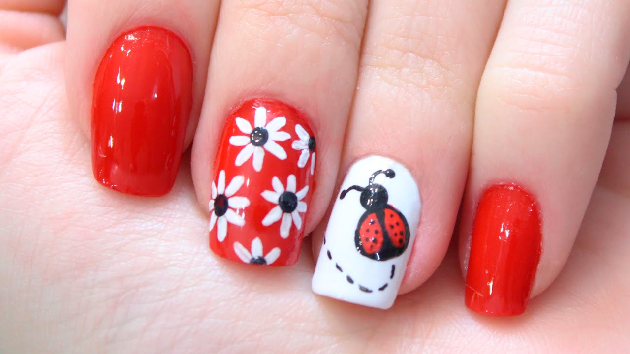 Unhas Decoradas - Joaninha | Jana Taffarel - YouTube