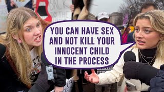 Pro-Lifers vs Pro-Abortion Craziness | DC Women's March