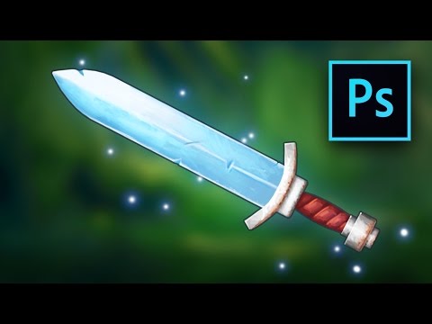 2D Sword Weapon Game Asset Design in Photoshop - full game design tutorial