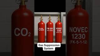 Three Different Different type Gas Suppression System Cylinder.
