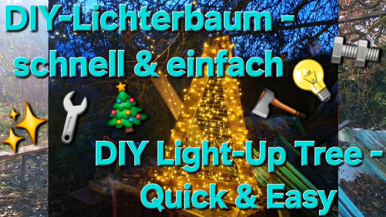 Light Tree Project Making a Wooden Light Tree | Simple DIY with String Lights, Austria ...