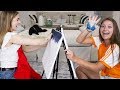 We tried FINGER PAINTING a Bob Ross tutorial!