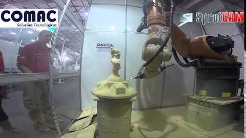 SprutCAM 9 - COMAC - FIMMA 2015 - Usinagem com robô