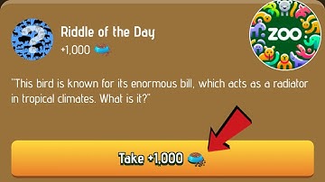 Riddle Of The Day Zoo 2 /3 January | Zoo Riddle Of The Day 2/3 January | Riddle Of The Day Code Zoo
