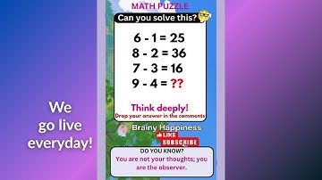 🧠 Only 1% Can Solve This Tricky Math Puzzle! ➗ Can You? | Comment Answer in Chat