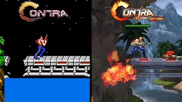Contra (1987) Vs Contra Returns (2017) | Quick comparison | Android!!