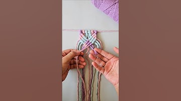 How to add a yarn to your knot! #easy #diy #macrame #shorts #trending #knots #youtube #craft #tassel