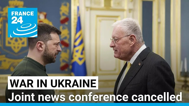 Zelensky meets US's Kellogg in Kyiv, joint news conference cancelled • FRANCE 24 English