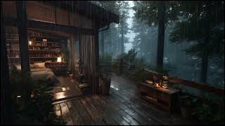 Soft Night Rain Sounds for Rest 🌧 | Forest Atmosphere, Relax, Focus, Meditation screenshot 4