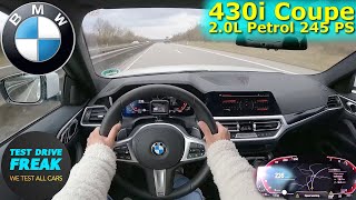 2023 BMW 430i Coupe 245 PS TOP SPEED AUTOBAHN DRIVE POV