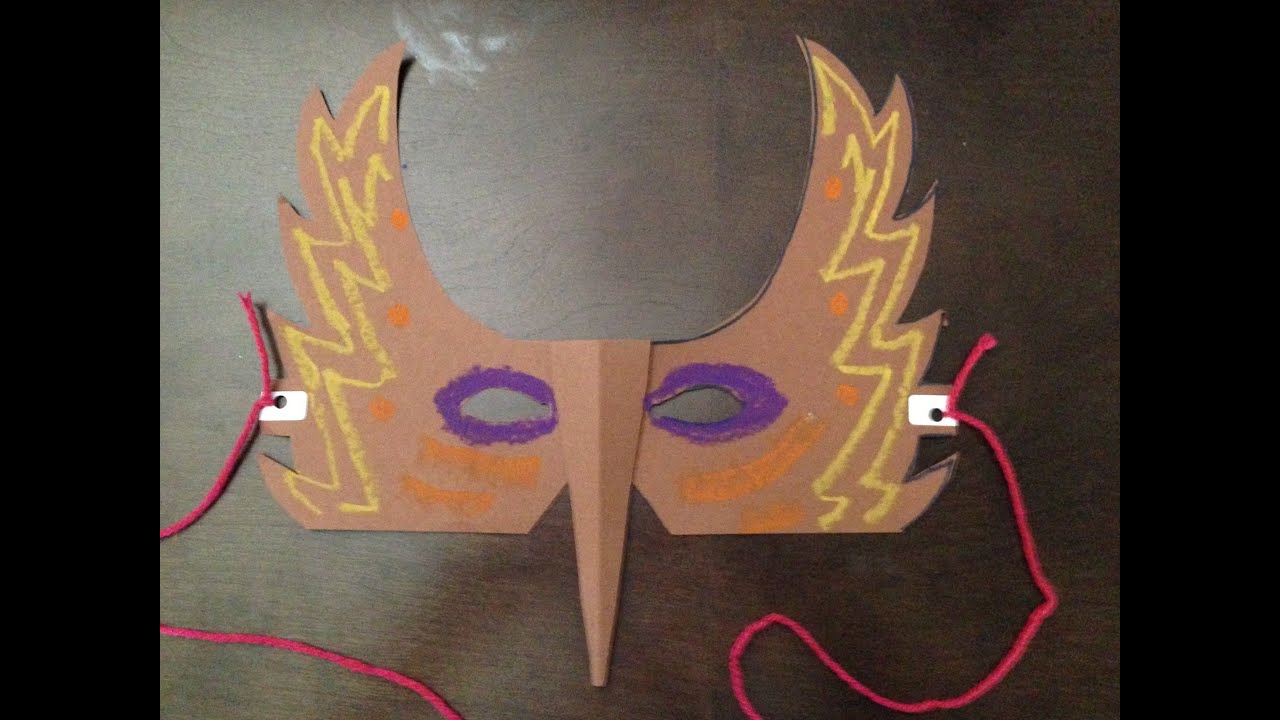 How to Make a Paper Bird Mask - YouTube