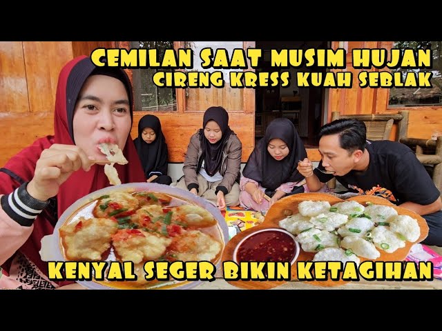 CEMILAN SAAT MUSIM HUJAN CIRENG KRESS KUAH SEBLAK PEDAS | MANGPEP VLOG class=