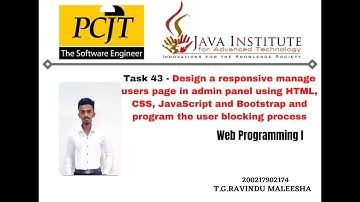 Web project Task 43 | 1st year | Semester 01 | Java Institute | eShop Application