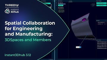 Spatial Collaboration for Engineering and Manufacturing: 3DSpaces and Members in instant3Dhub 3.12