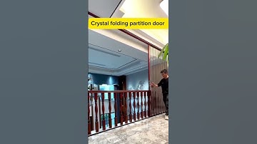 Crystal folding partition door has the functions of space separation and flexible layout, decoration
