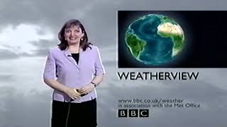 bbc weather view  Tuesday 6th August 2002  vhs
