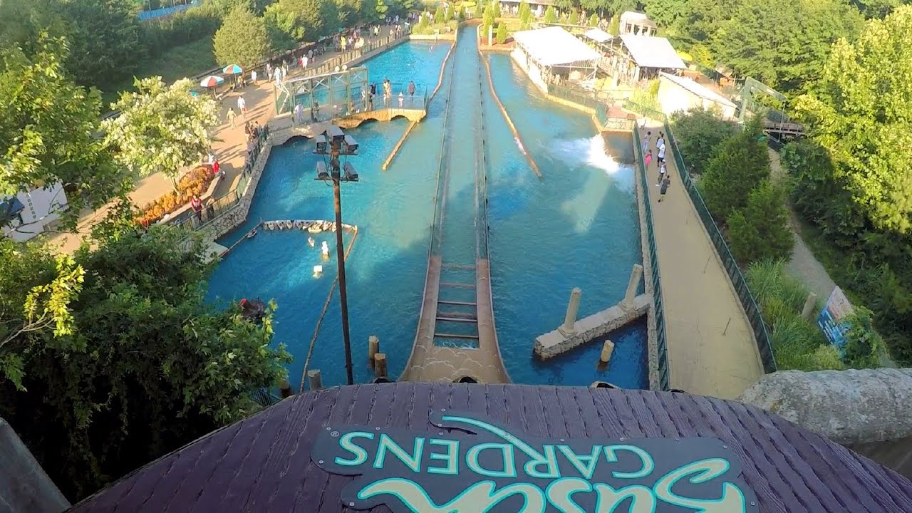 Escape From Pompeii Front Seat On Ride Hd Pov 60fps Busch Gardens