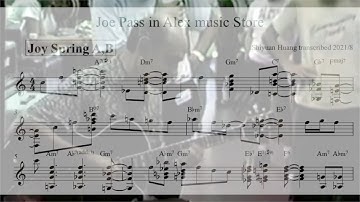 Joe Pass transcription at the shop by Shiyuan Huang