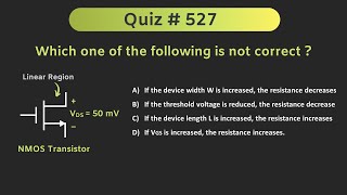 MOSFET as resistor (Analog Electronics) | Quiz # 527