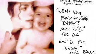 2007 Michael Jackson Handwritten Notes about His Son Blanket Profile