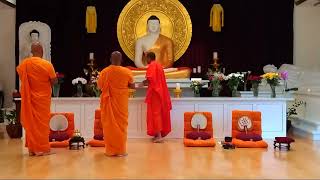 Evening Blessing Program lankarama Buddhist temple!