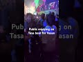 Plying tasa on public place